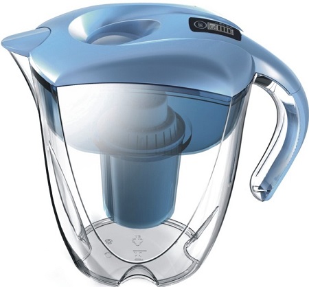 Alkaline water pitcher filtration using instruction and notice
